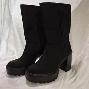 Madden Girl Women's Kaylla Faux-Fur Platform Booties